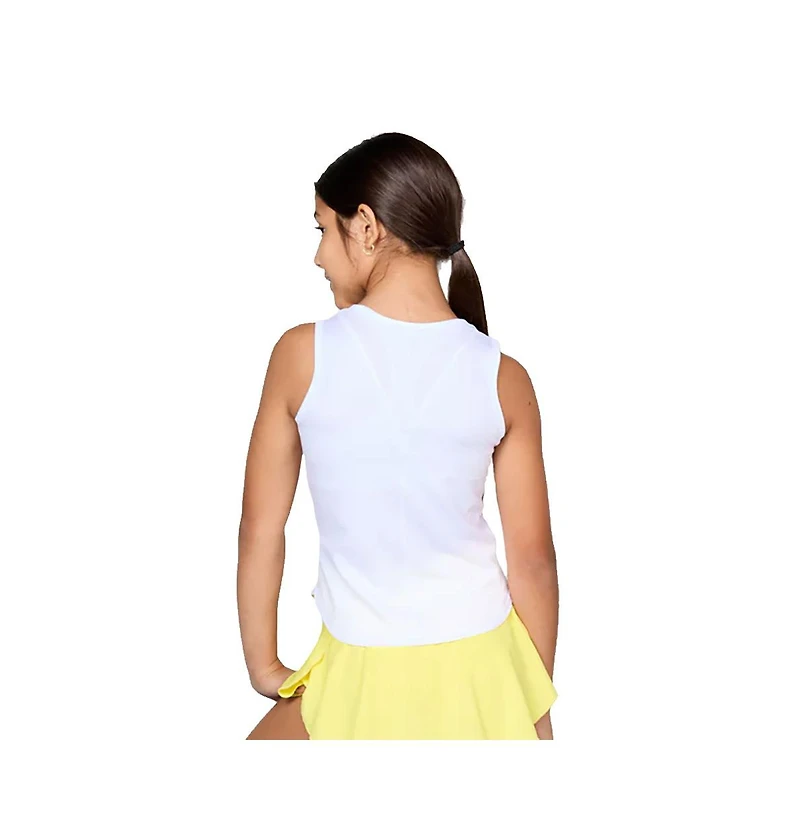 Sofibella Girls Uv White Tennis Tank Top - / Xxs