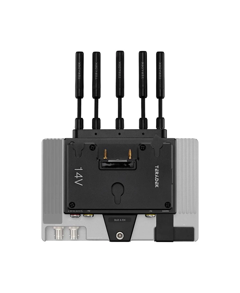 Teradek Bolt 6 750 Receiver Monitor Module for SmallHD Smart 7 Monitors, Gold Mount, 750' Range