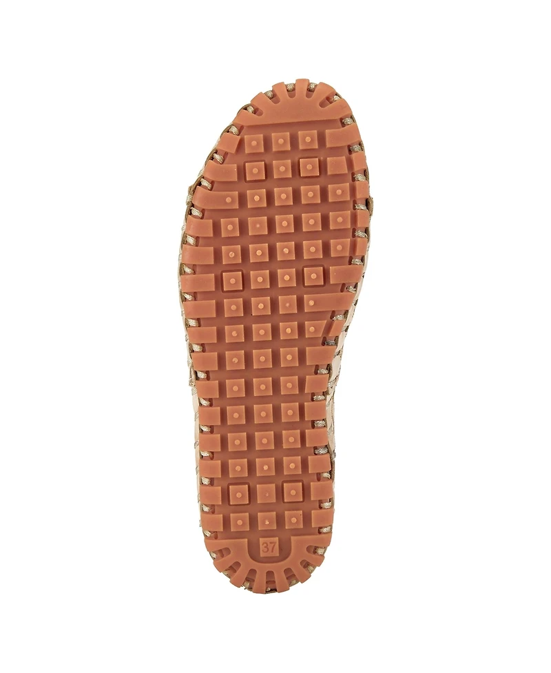 Spring Step Flowerflow Laser-Cut Leather Loafer with Floral Detailing and Flexible Sole