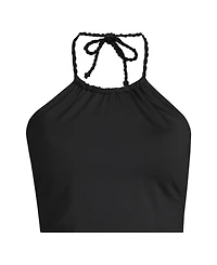 Lands' End Women's High Neck Halter Bikini Top