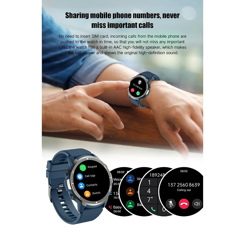Ruxing smart Multi-Sport Smartwatch with Long Battery Life Ios