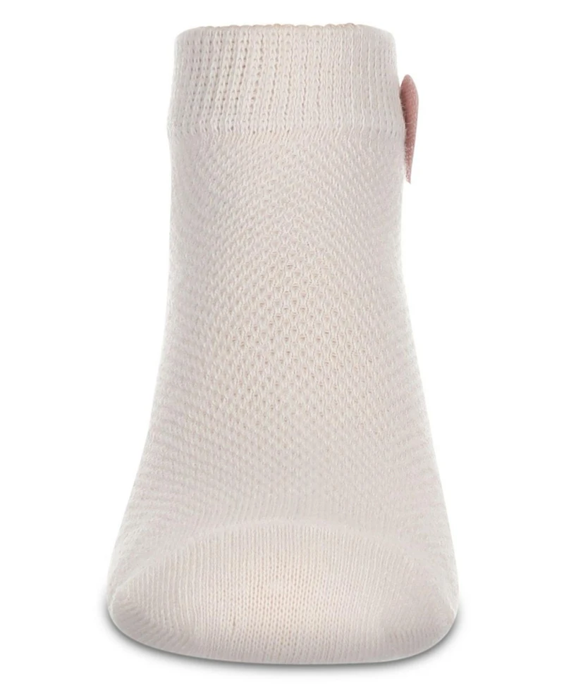 Memoi Girls' Welt Applique Anklet Socks