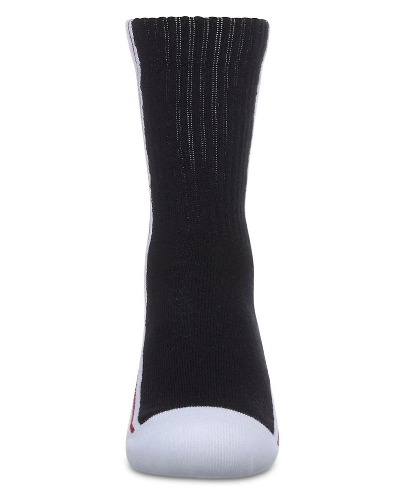 Memoi Girls Color Block Stripe Crew Socks
