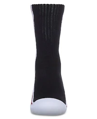 Memoi Girls Color Block Stripe Crew Socks