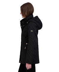 Laundry By Shelli Segal Women's Quilted Hooded Coat