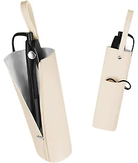 Bubm Beige Heat Resistant Hair Tool Organizer - 11.4”x3.5”x2.8” Travel Pouch for Curling Irons, Flat Irons & Straighteners