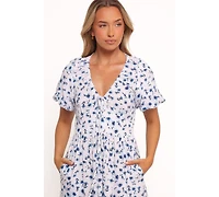 Petal and Pup Women's Roberts Maxi Dress - Blue Ditsy Floral