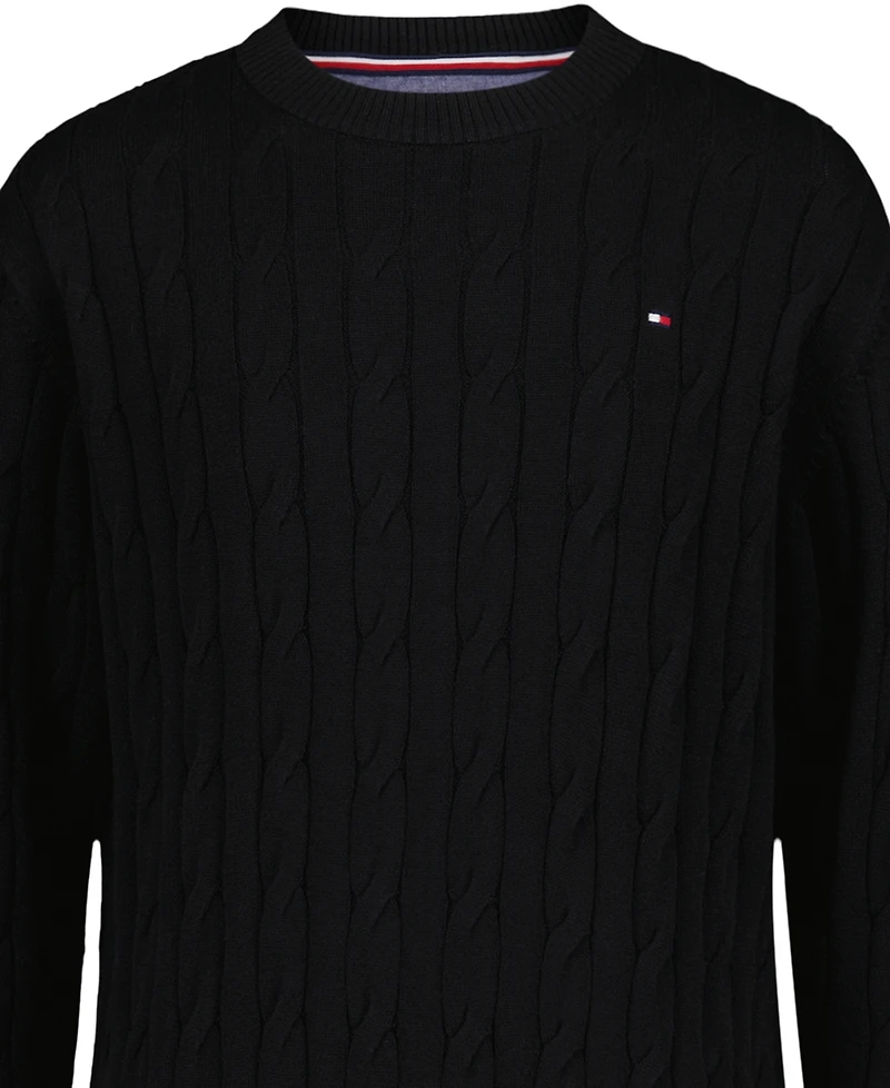 Tommy Hilfiger Boys 8-20 Crewneck Cable Knit Sweater