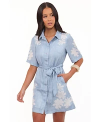 Petal and Pup Women's Connie Mini Dress - Blue