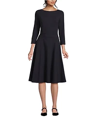 Lands' End Women's Starfish 3/4 Sleeve Dress