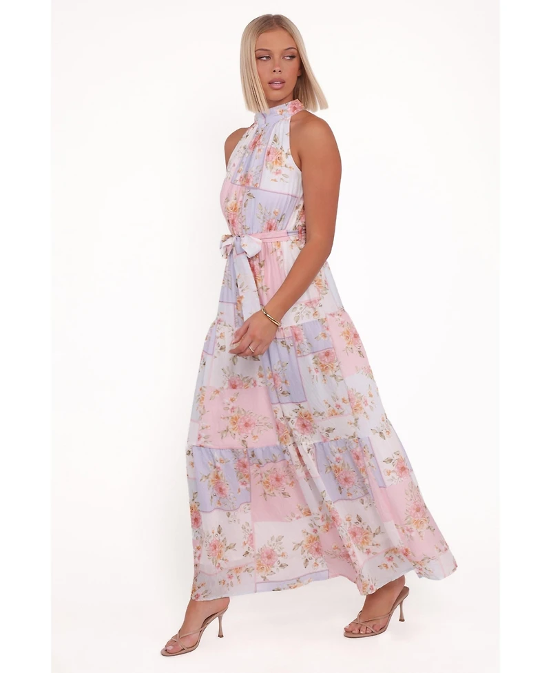 Petal and Pup Women's Caroline Maxi Halter Dress - Multi Floral