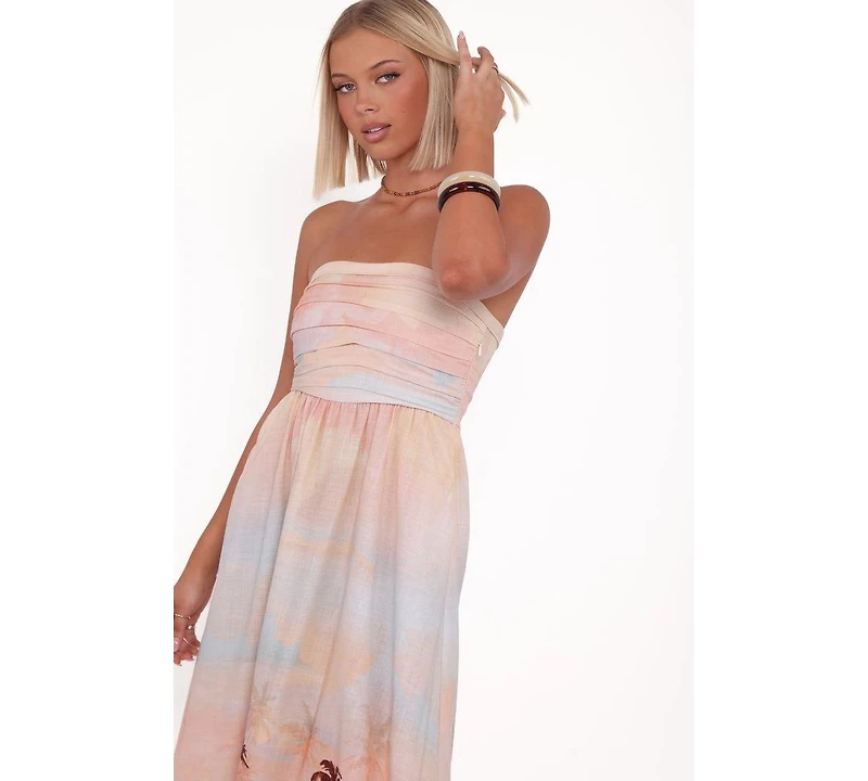 Petal and Pup Women's Marcia Midi Dress - Sunset Print