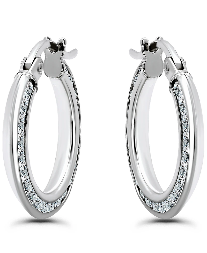 Giani Bernini Cubic Zirconia Hoop Earrings (2 ct. t.w.) 18K Gold Over Sterling Silver, Macy's Exclusive