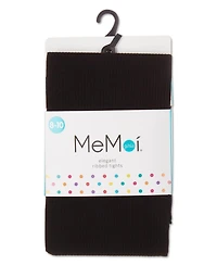 MeMoi Girls' Elegant Ribbed Nylon Tights