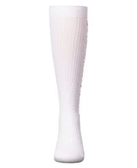 Memoi Little Girls Ribbed Cotton-Rich Knee Sock with Wavy Line Ruffle