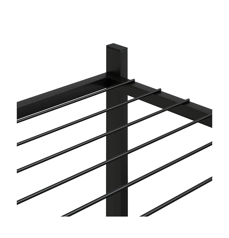 Flower Stand Black Powder-coated iron Tall Durable Flower Stand