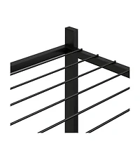 Flower Stand Black Powder-coated iron Tall Durable Flower Stand