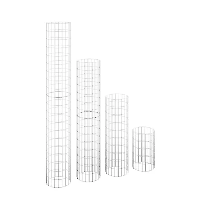 Gabion Raised Bed Silver Galvanized steel Various sizes