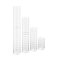 Gabion Raised Bed Silver Galvanized steel Various sizes