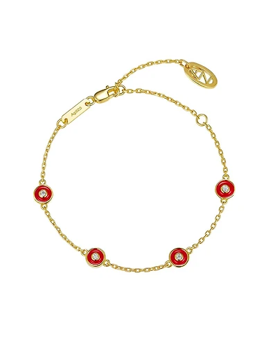 Anna Zuckerman Petit Bubble Bracelet in Red