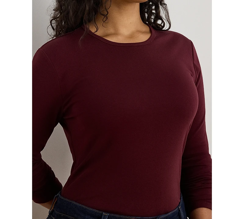 Lauren Ralph Stretch Long Sleeve T-Shirt