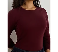 Lauren Ralph Stretch Long Sleeve T-Shirt