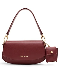 Anne Klein Three Straps Small Saddle Bag