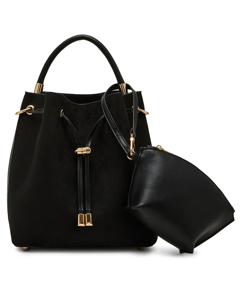 Anne Klein Convertible Strap Small Bucket Bag