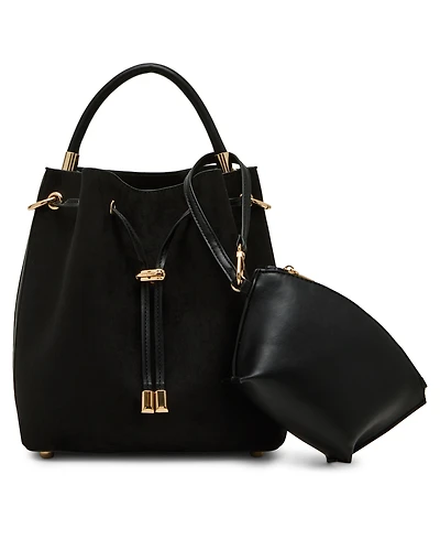 Anne Klein Convertible Strap Small Bucket Bag