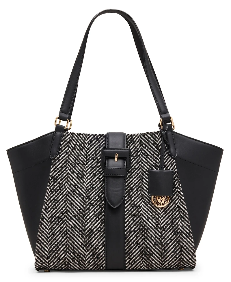 Anne Klein Herringbone Medium Tote Bag