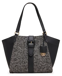 Anne Klein Herringbone Medium Tote Bag