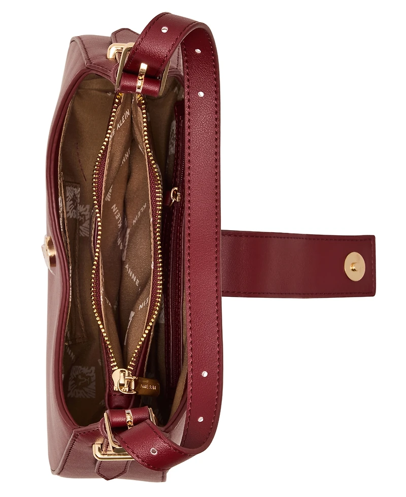 Anne Klein Convertible Strap Small Curved Shoulder Bag