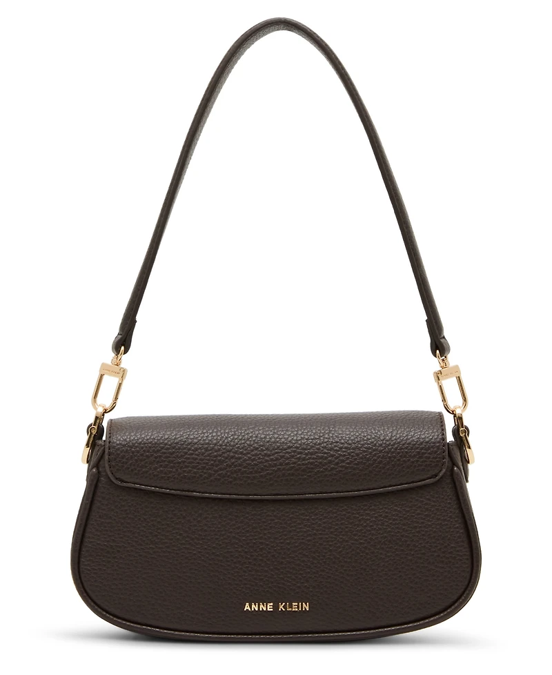 Anne Klein Sculpted Plaque East West Small Shoulder Bag