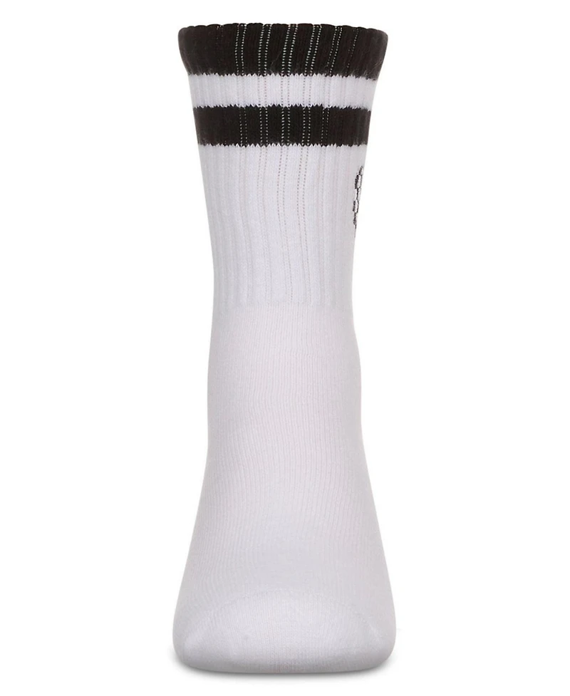 Memoi Big Girls Checkered Heart Crew Socks