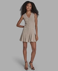 Bcbg Women's Button Front Sweater Dress