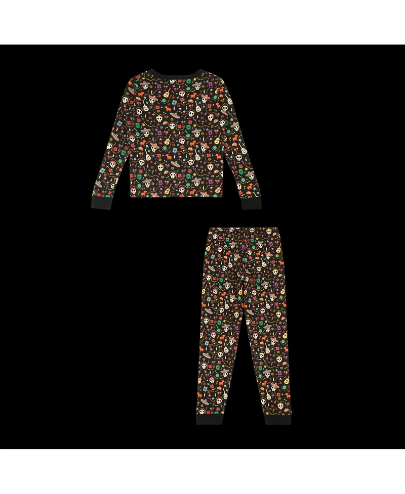 Mixed Up Clothing Kids Dia de los Muertos 2-Piece Set - Calaveras & Icons Print