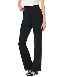 Woman Within Plus Bootcut Ponte Stretch Knit Pant