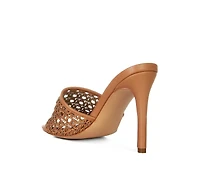 Tease Womens Woven Stiletto Slide sandal