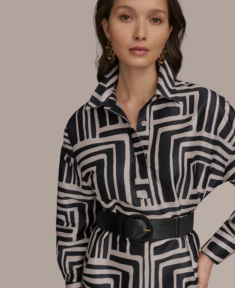 Donna Karan New York Women's Belted Short Dress