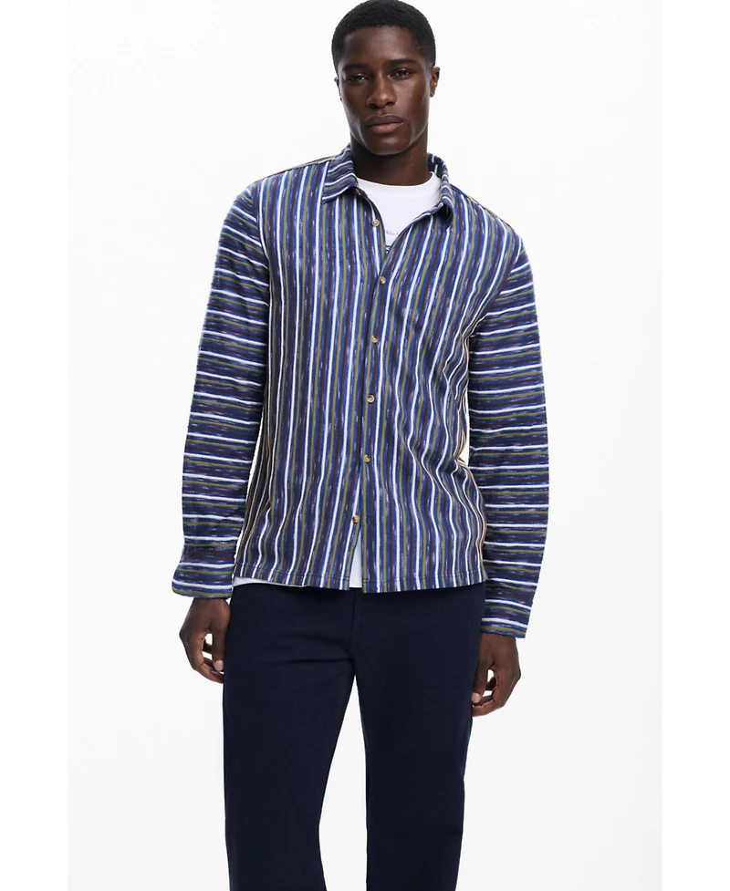 Desigual Men's Multicolor striped shirt