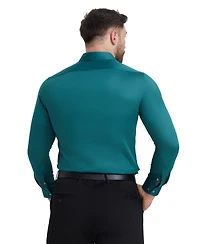 Perry Ellis Solid Sateen Slim Fit Dress Shirt