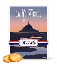 Sacre Marcel Mont Saint-Michel Tin with French Apple Shortbreads, 3.5oz