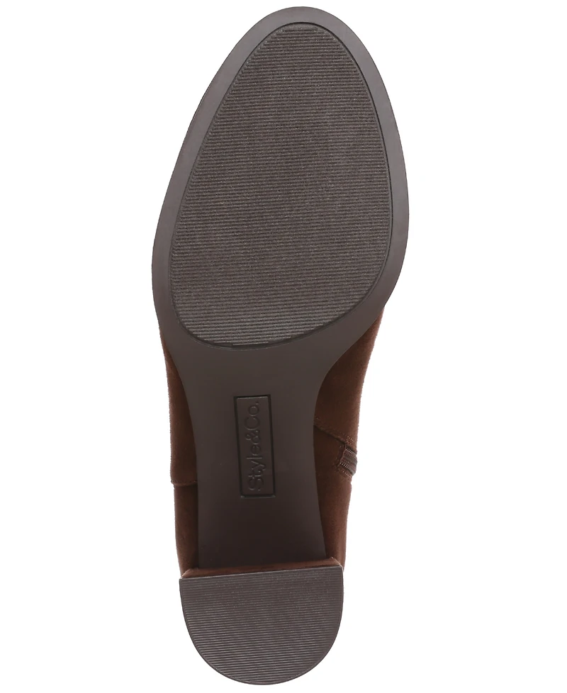 Style & Co Women's Chappell Ankle Side Zipper Booties, Macy's Exclusive