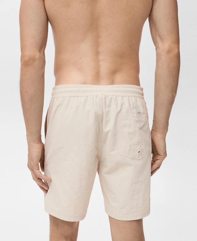 Mango Men's Basic Drawstring Swimsuit