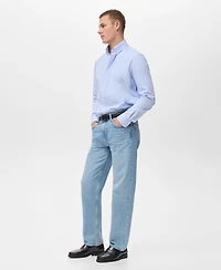 Mango Men's Cotton Oxford Shirt