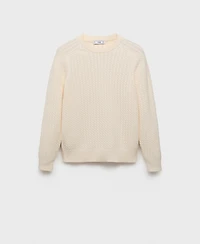 Mango Men's Cotton Braided Sweater
