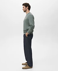 Mango Men's Printed Cotton Sweatshirt