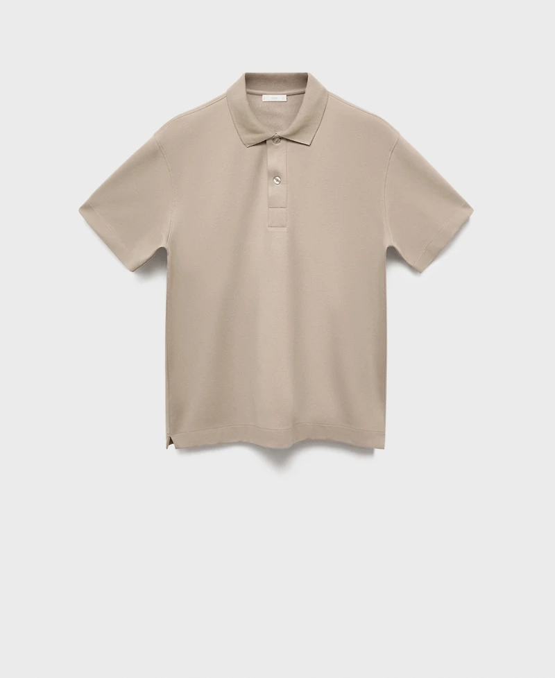 Mango Men's Relaxed-Fit Cotton Polo Shirt