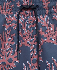Mango Men's Coral Print Swimsuit
