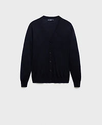 Mango Men's Merino Wool Cardigan